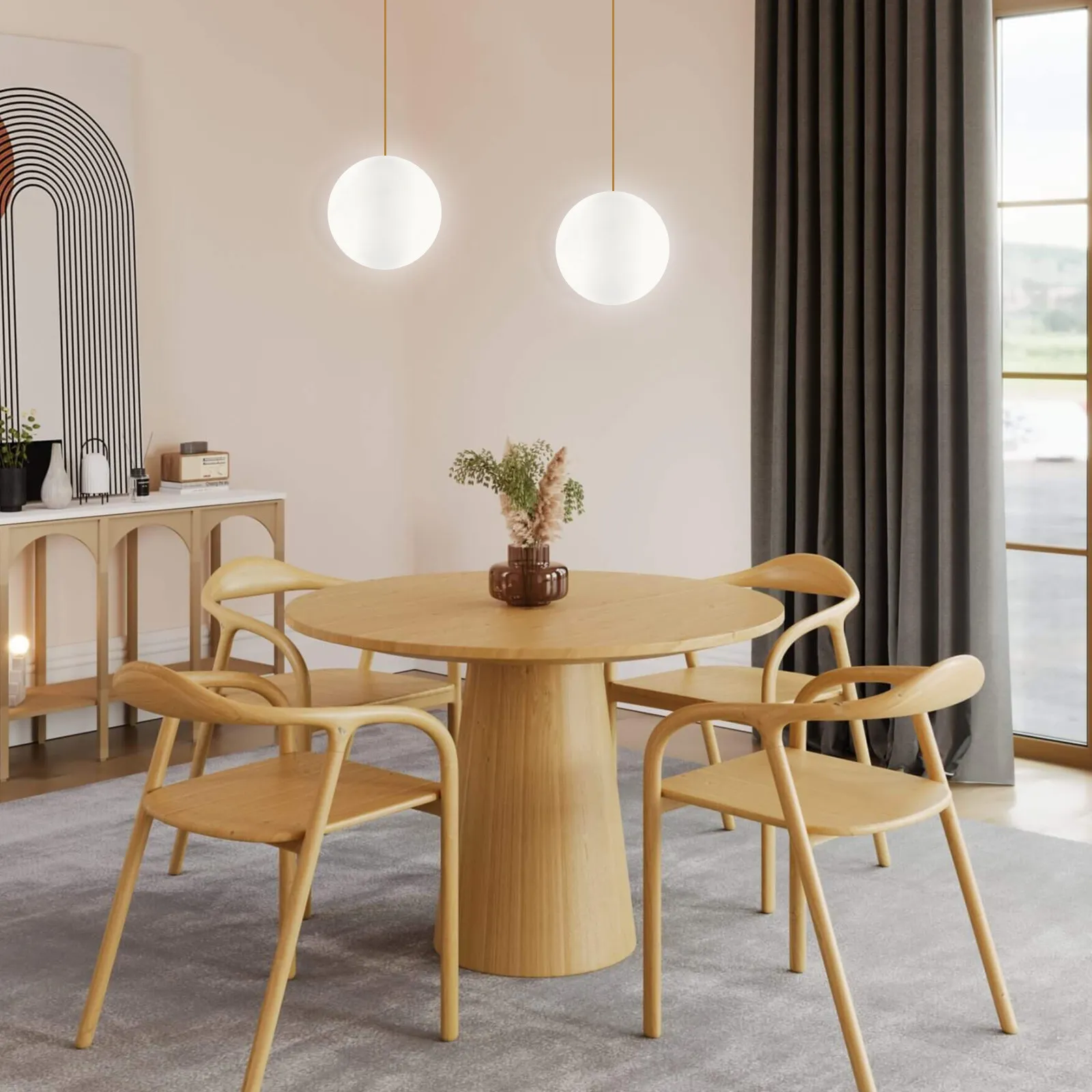 Globe Lampshade G9 Metal Screw Base Milky White Shatterproof Plastic Spherical Light Cover for Living Room Pendant Chandelier
Globe Lampshade G9 Metal Screw Base Milky White Shatterproof Plastic Spherical Light Cover for Living Room Pendant Chandelier