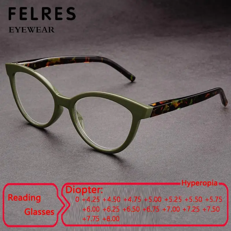 Personality Fashion Cat Eye Reading Glasses Women Clear Lens Anti Blue Light Elderly Readers Highly Diopter +4.25 4.5 To +8.0
Personality Fashion Cat Eye Reading Glasses Women Clear Lens Anti Blue Light Elderly Readers Highly Diopter +4.25 4.5 To +8.0