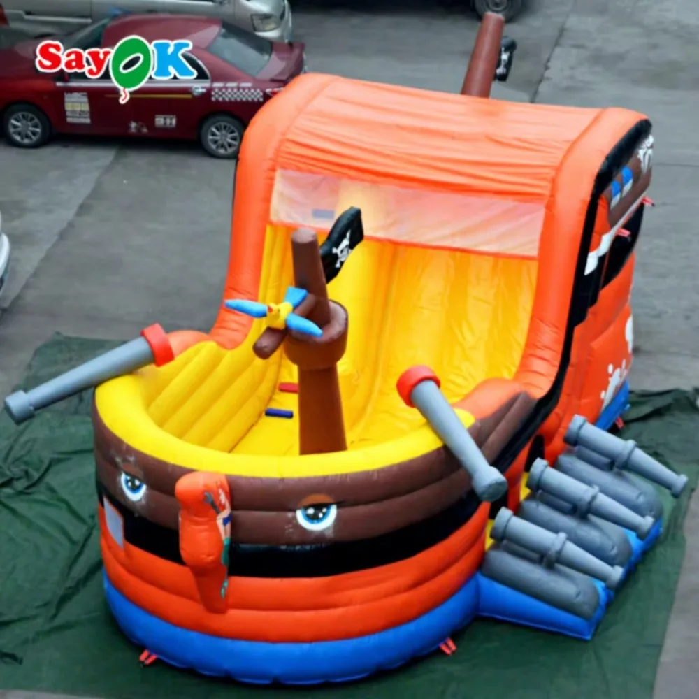 Customized Inflatable Bounce Boat Pirate Ship Inflatable Bouncer Slide Combo
Customized Inflatable Bounce Boat Pirate Ship Inflatable Bouncer Slide Combo