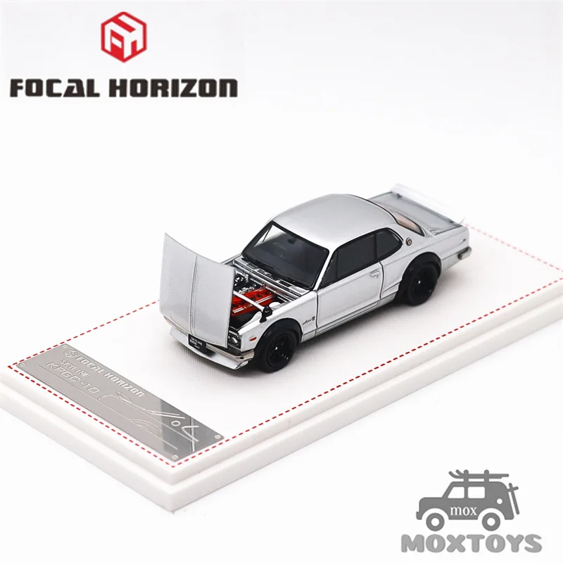Focal Horizon FH 1:64 Skyline 2000GT KPGC10 Серебристая модель автомобиля из литого металла
Focal Horizon FH 1:64 Skyline 2000GT KPGC10 Серебристая модель автомобиля из литого металла