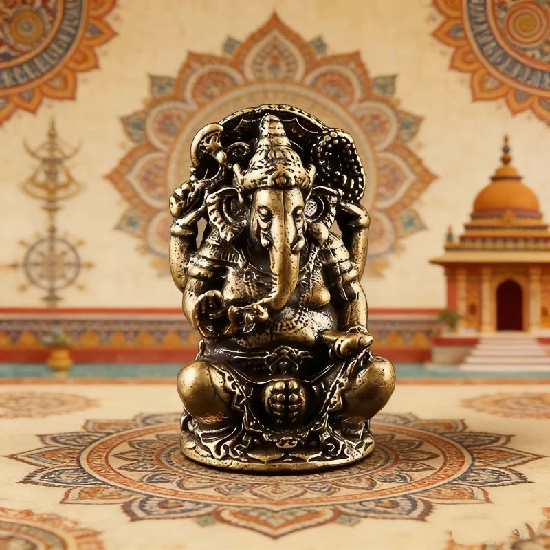 Vintage Brass Ganesha Statue Elephant God Sculpture Home Office Decor Gift
Vintage Brass Ganesha Statue Elephant God Sculpture Home Office Decor Gift