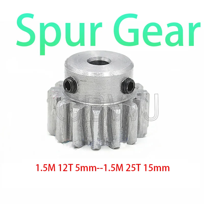 1Pc 1M15T Spur Gear Bore 5/6/6.35-15mm Motor Gear Low 45# Steel Material High Quality Metal Gear For Motor 1 Modulus 15 Teeth
1Pc 1M15T Spur Gear Bore 5/6/6.35-15mm Motor Gear Low 45# Steel Material High Quality Metal Gear For Motor 1 Modulus 15 Teeth