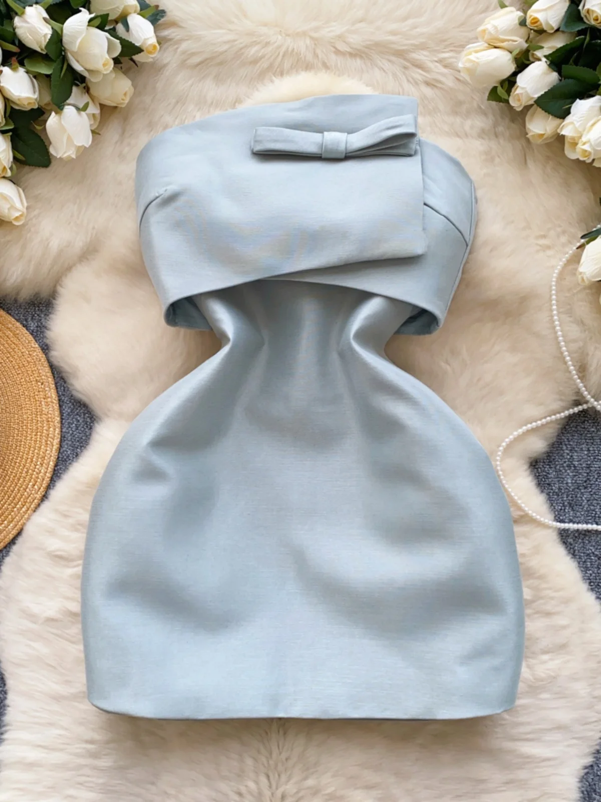 Birthday Party Women's Miniature High Waist Slimming Stand System Belted Dress Korean Style A-Line Midi Skirt Elegant Dress
Birthday Party Women's Miniature High Waist Slimming Stand System Belted Dress Korean Style A-Line Midi Skirt Elegant Dress