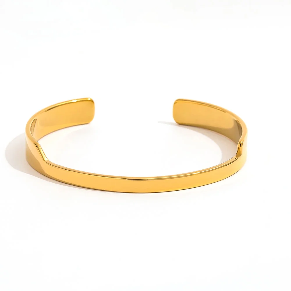 Joolim Jewelry Wholesale High End PVD No Fade Designer Simple Fashion Irregular C-shaped Cuff Stainless Steel Bracelet for Women
Joolim Jewelry Wholesale High End PVD No Fade Designer Simple Fashion Irregular C-shaped Cuff Stainless Steel Bracelet for Women