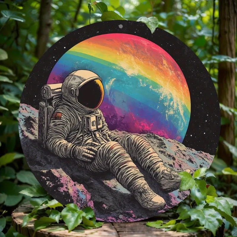 Astronaut Themed 2D Flat Print, Round Metal Aluminum Sign, Artistic Wall Decor for Bar, Kitchen, Coffee, Home, Living Room
Astronaut Themed 2D Flat Print, Round Metal Aluminum Sign, Artistic Wall Decor for Bar, Kitchen, Coffee, Home, Living Room