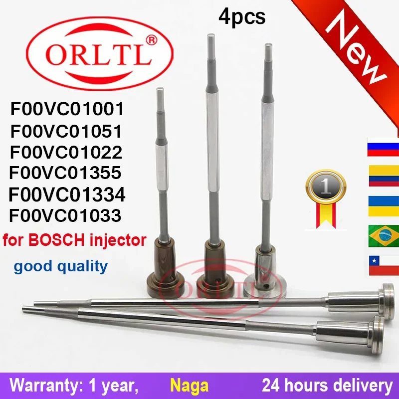 Diesel F00VC01051 F00VC01355 F00VC01334 F00VC01001 F00VC01022 F00VC01033 for Bosch Injector New Common Rail Valve ORLTL 4pcs
Diesel F00VC01051 F00VC01355 F00VC01334 F00VC01001 F00VC01022 F00VC01033 for Bosch Injector New Common Rail Valve ORLTL 4pcs