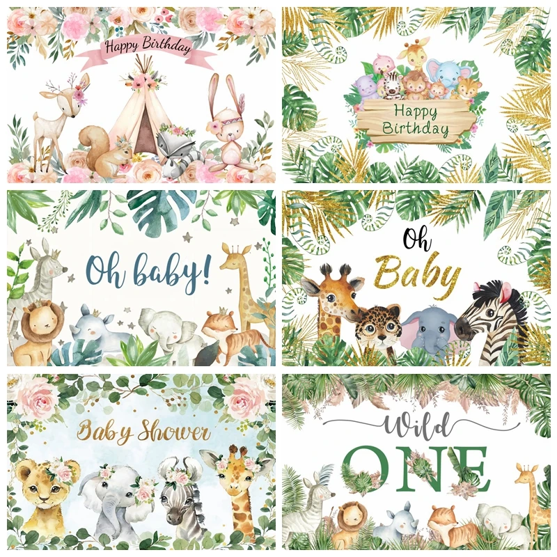 Tropical Plants Forest Jungle Animal Backdrop Wild One Newborn Baby Shower Photography Background for Photo Studio Photophone
Tropical Plants Forest Jungle Animal Backdrop Wild One Newborn Baby Shower Photography Background for Photo Studio Photophone