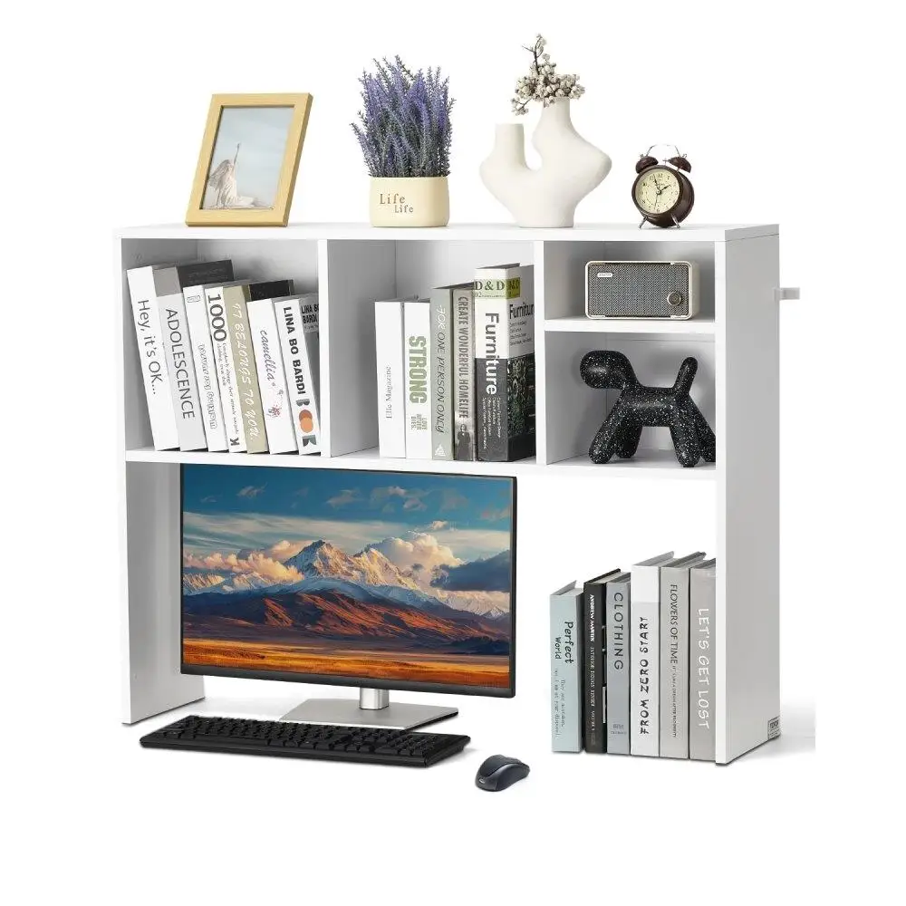 Desktop Bookshelf 1 Tier Wood Anti-Slip Feet White for office Home Dorm Storage Rack 37x9.4x28.7
Desktop Bookshelf 1 Tier Wood Anti-Slip Feet White for office Home Dorm Storage Rack 37x9.4x28.7