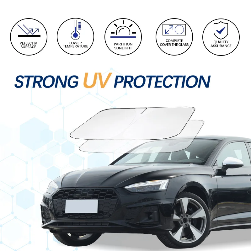 Car Windshield Sun Shade For Audi S5 Series Sunshade Summer Visor Protector Foldable Blocks UV Rays Protection Accessories
Car Windshield Sun Shade For Audi S5 Series Sunshade Summer Visor Protector Foldable Blocks UV Rays Protection Accessories