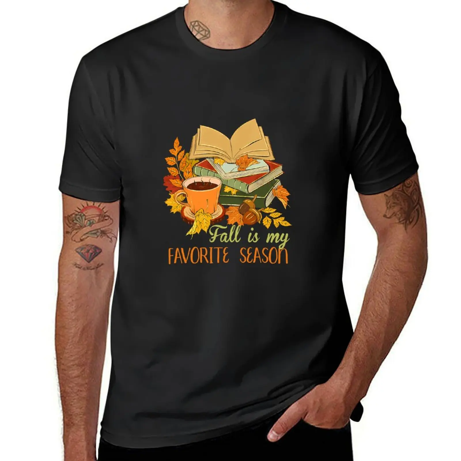 Fall Is My Favorite Season Autumn Vibes Book Leaves Women T-shirt aesthetic clothes oversizeds plain black t shirts for men
Fall Is My Favorite Season Autumn Vibes Book Leaves Women T-shirt aesthetic clothes oversizeds plain black t shirts for men