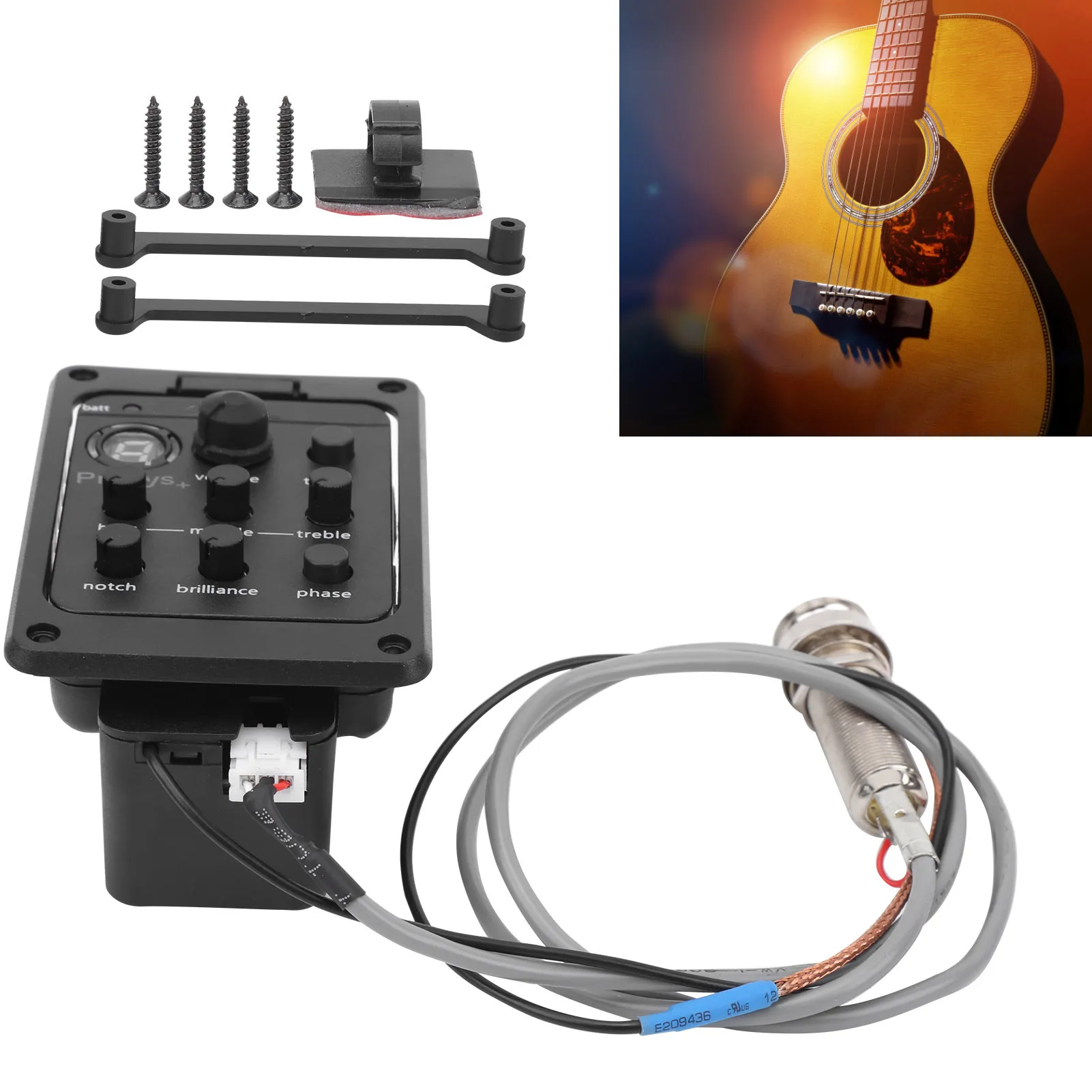 Acoustic Guitar Tuner Guitar Pickup Guitar Tuner Equalizer Acoustic Piezo Pick Pickup Musical Instrument Accessories Pick Tuner
Acoustic Guitar Tuner Guitar Pickup Guitar Tuner Equalizer Acoustic Piezo Pick Pickup Musical Instrument Accessories Pick Tuner