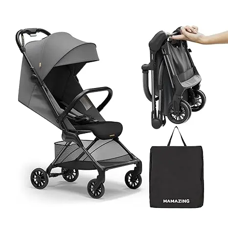 MAMAZING Ultra Air X Lightweight Baby Stroller for Travel 9.9lbs Carbon Fiber Frame with UPF50+ Canopy & Safety Belt (BLACK)
MAMAZING Ultra Air X Lightweight Baby Stroller for Travel 9.9lbs Carbon Fiber Frame with UPF50+ Canopy & Safety Belt (BLACK)