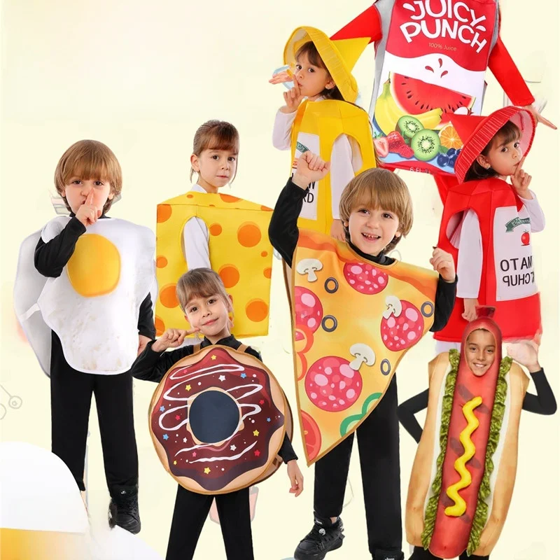 Halloween New Style Food Cosplay Costume Beverage Pastry Funny Role-playing Clothes Children Performance Outfits Stage Dresses
Halloween New Style Food Cosplay Costume Beverage Pastry Funny Role-playing Clothes Children Performance Outfits Stage Dresses