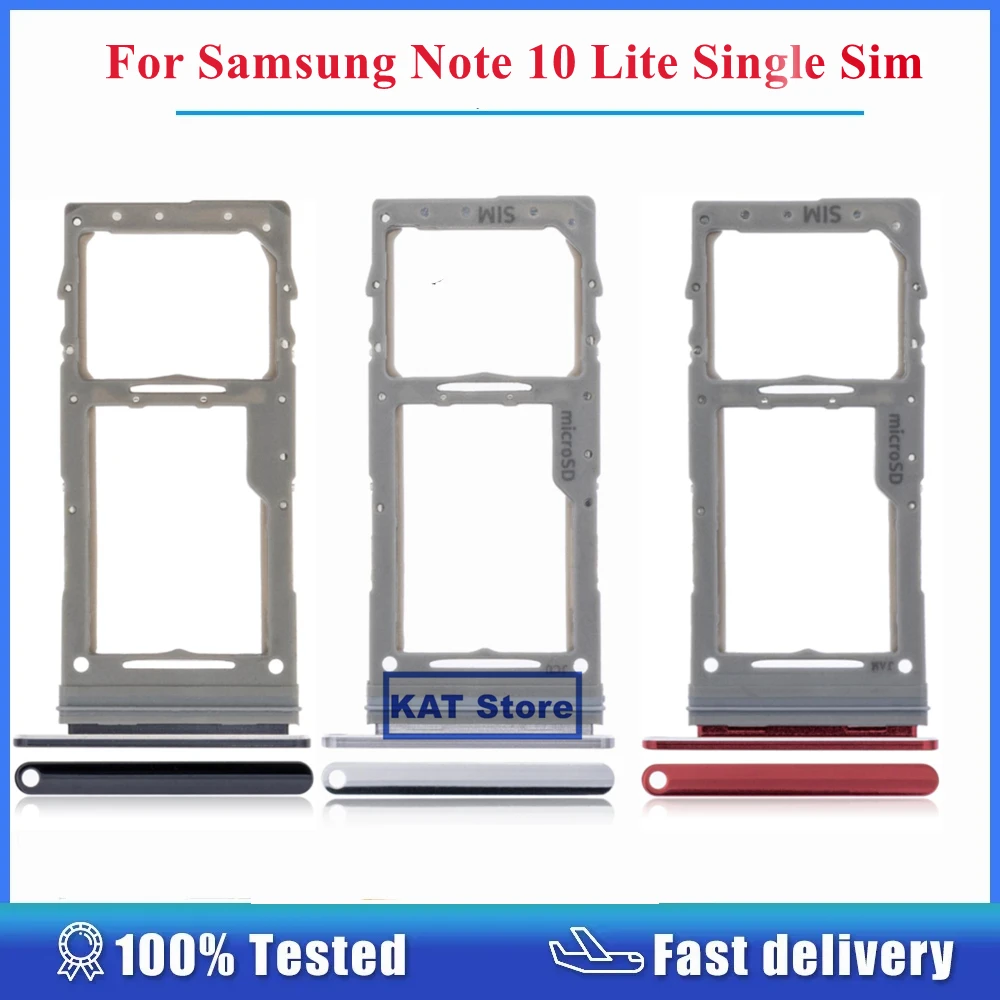 Держатель для SIM-карты для Samsung Galaxy Note 10 Lite, лоток для одной Sim-карты с выдвижным штифтом, сменные детали
Держатель для SIM-карты для Samsung Galaxy Note 10 Lite, лоток для одной Sim-карты с выдвижным штифтом, сменные детали