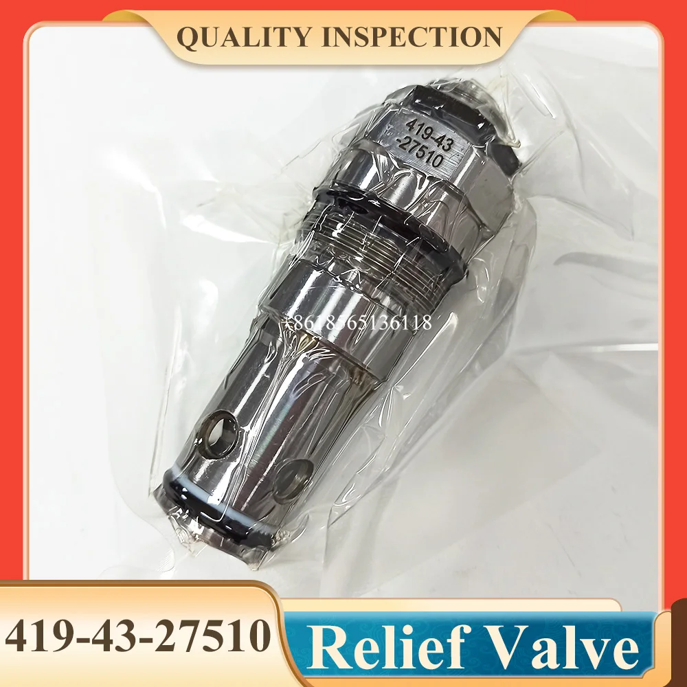 419-43-27510 4194327510 Valve Assy Relief for WA320 WA380 WA420 Loader Parts Relief Valve
419-43-27510 4194327510 Valve Assy Relief for WA320 WA380 WA420 Loader Parts Relief Valve
