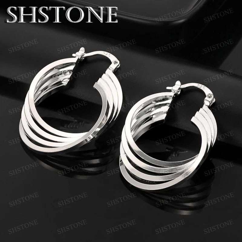 Fashion 925 Sterling Silver Hoop Earrings Luxury Charm Jewelry For Women Wedding Party Gift Accessories Elegant Earrings
Fashion 925 Sterling Silver Hoop Earrings Luxury Charm Jewelry For Women Wedding Party Gift Accessories Elegant Earrings