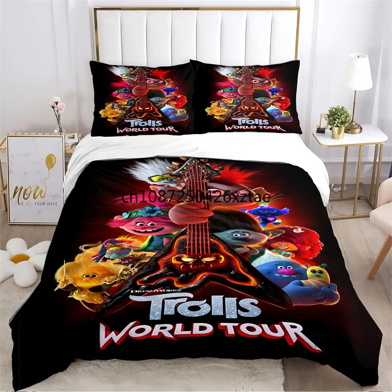 Cartoon TT-Trolls World T-Tour Logo Cover Sets Printed Bedding Set Double Queen King Size 2/3pcs,boys and Girls Brithday Gift
Cartoon TT-Trolls World T-Tour Logo Cover Sets Printed Bedding Set Double Queen King Size 2/3pcs,boys and Girls Brithday Gift