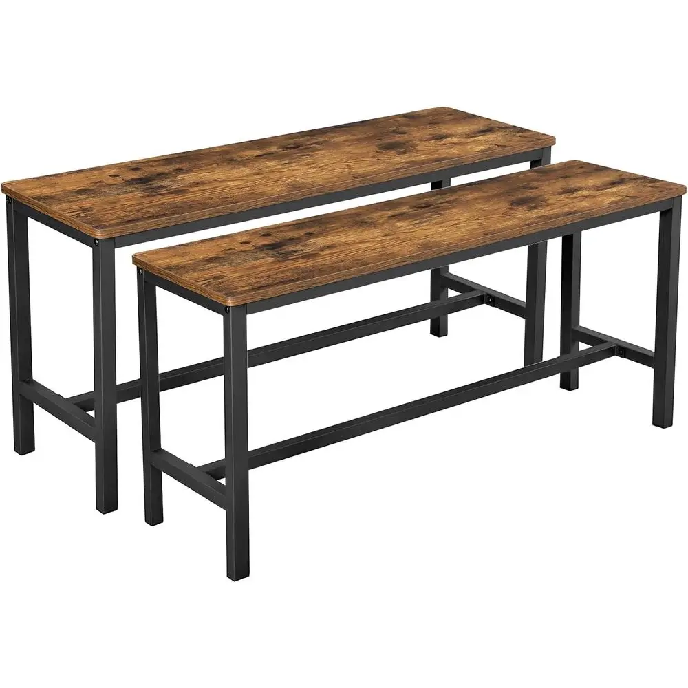VASAGLE Dining Bench, Pair o 2, Industrial Style, Steel e, or Kitchen, Living Room, 12.8 x 42.5 x 19.7 Inches, Rustic Brown + Bl
VASAGLE Dining Bench, Pair o 2, Industrial Style, Steel e, or Kitchen, Living Room, 12.8 x 42.5 x 19.7 Inches, Rustic Brown + Bl