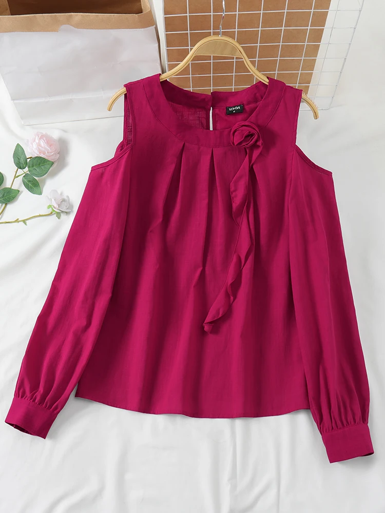 2025 VONDA Women Off Shoulder Tops Casual Ruffled Blouse Floral Design Female Long Sleeve Shirts Elegant OL Work Blusas Baggy
2025 VONDA Women Off Shoulder Tops Casual Ruffled Blouse Floral Design Female Long Sleeve Shirts Elegant OL Work Blusas Baggy