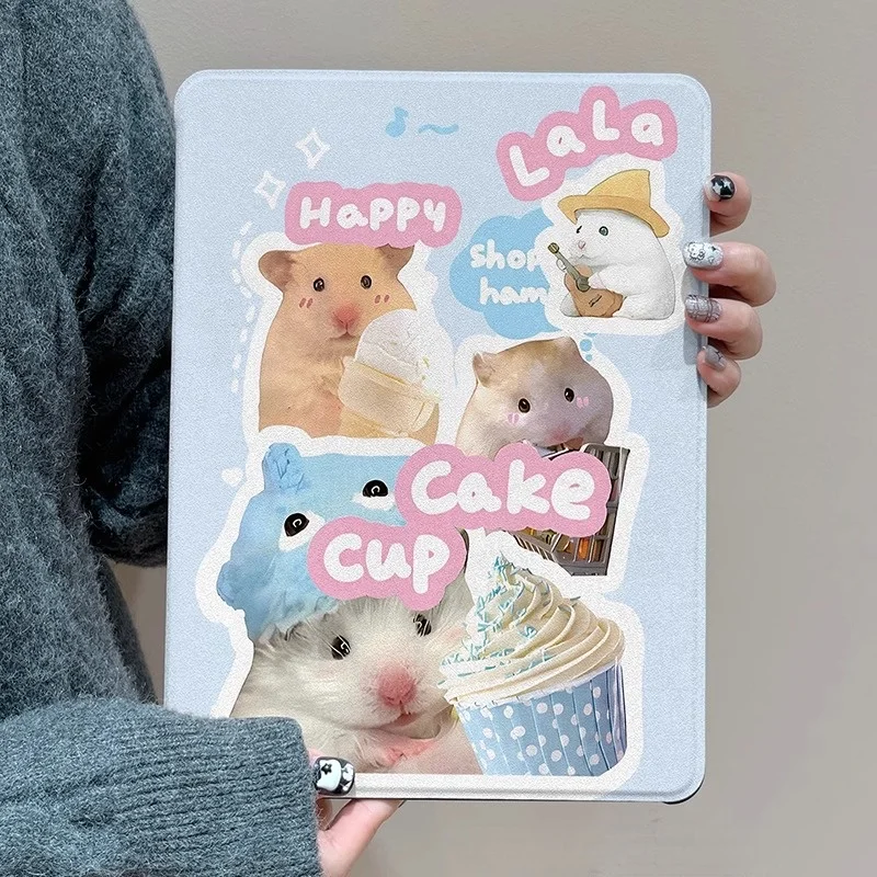 Cartoon Hamster Tablet Case For 2024 New Air6 Pro11 12.9 13 Air3 10.5 10.2 9.710.9 Ipad10 generation Cute protective case Cover
Cartoon Hamster Tablet Case For 2024 New Air6 Pro11 12.9 13 Air3 10.5 10.2 9.710.9 Ipad10 generation Cute protective case Cover