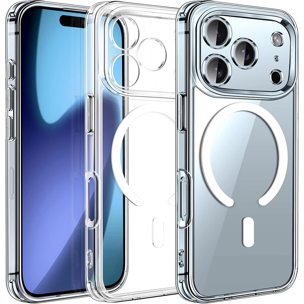 New Magnetic Magsafe Wireless Charging Case For iPhone 17 Pro Max Hybrid Hybrid Hard Cover For Apple 17 Air Soft Shell iPhone17
New Magnetic Magsafe Wireless Charging Case For iPhone 17 Pro Max Hybrid Hybrid Hard Cover For Apple 17 Air Soft Shell iPhone17