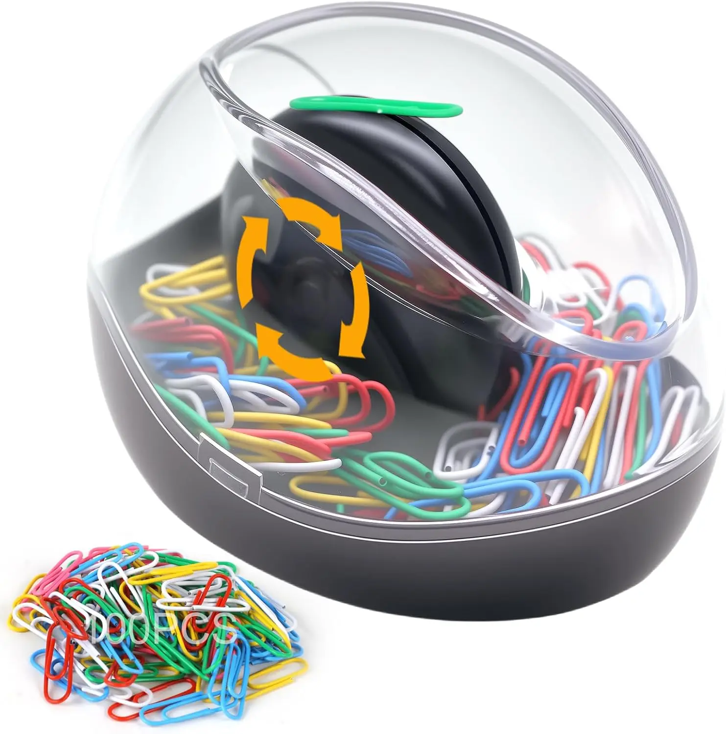 Magnetic Paper Clip Holder with 100 Colorful Clips, Black Desk Organizer for Office School Supplies
Magnetic Paper Clip Holder with 100 Colorful Clips, Black Desk Organizer for Office School Supplies