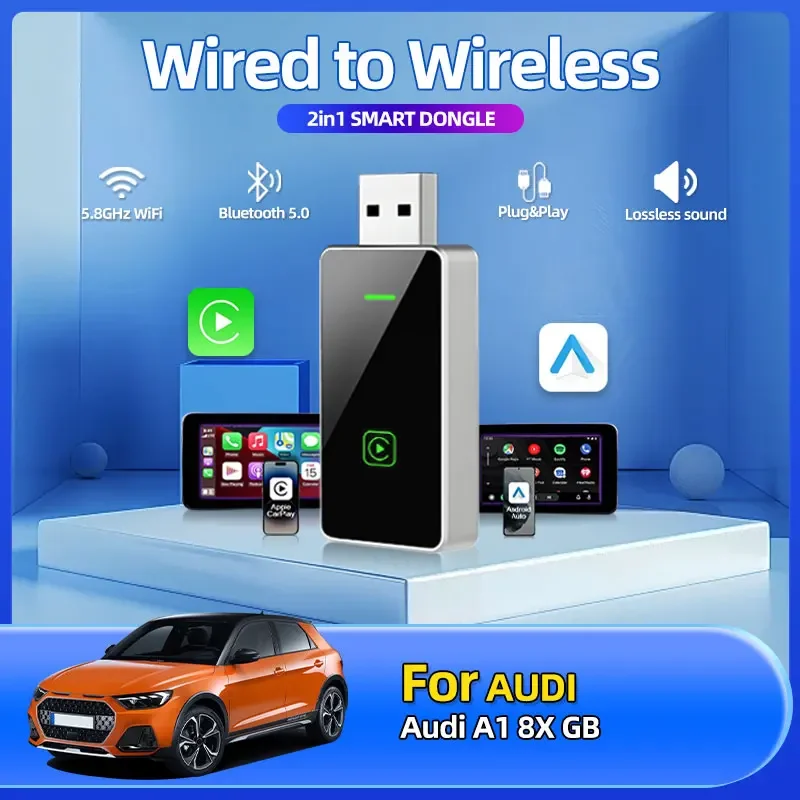 2025 Fashion New Wireless Carplay Adapter Android Auto Wireless Adapter 2in1 Car Car Accessories For Audi A1 8X GB
2025 Fashion New Wireless Carplay Adapter Android Auto Wireless Adapter 2in1 Car Car Accessories For Audi A1 8X GB