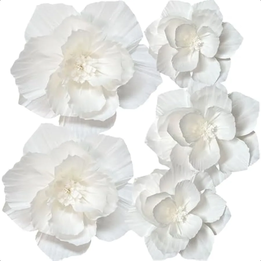 White Paper Flowers Artificial 3D Wall Décor Wedding Birthday Bridal Baby Shower ry Room Backdrop Table Centerpieces Party Deco
White Paper Flowers Artificial 3D Wall Décor Wedding Birthday Bridal Baby Shower ry Room Backdrop Table Centerpieces Party Deco