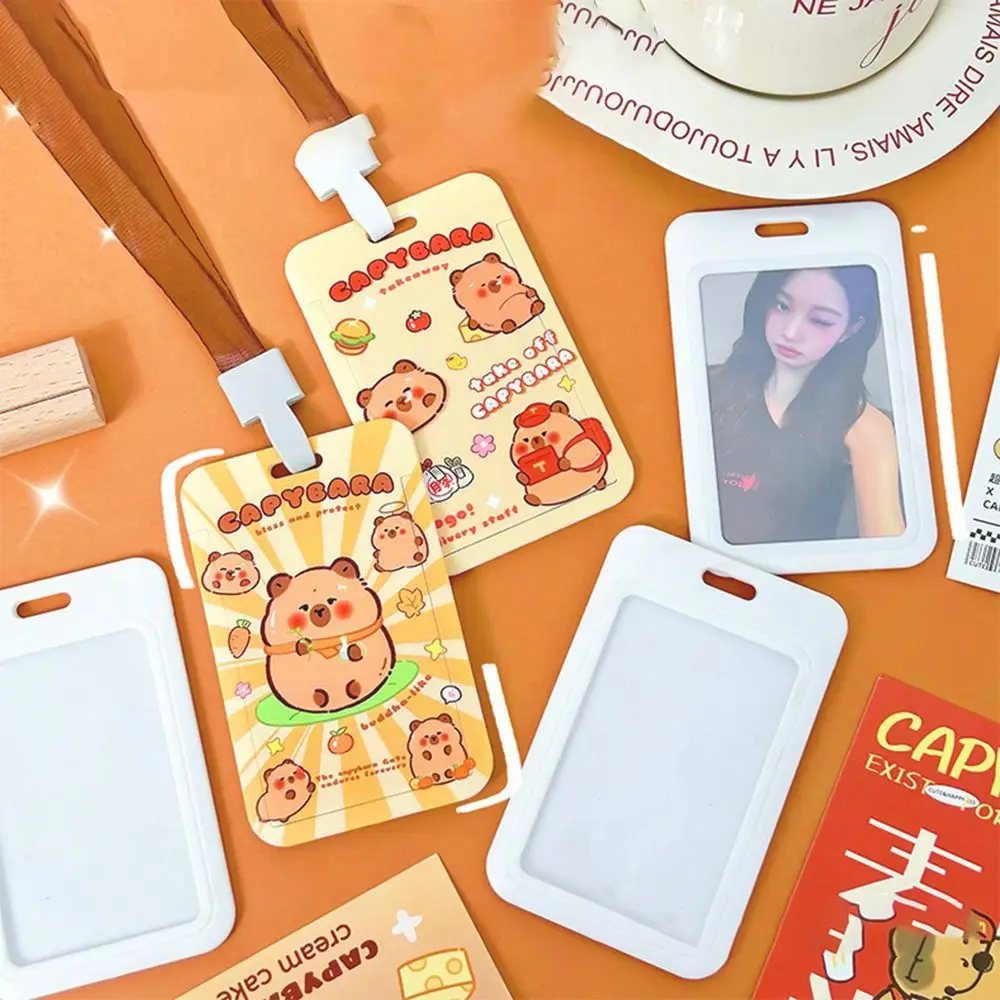 Милый держатель для карт с капибарой в корейском стиле, пластиковый держатель для удостоверений личности с мультяшными животными, портативный рукав для карт контроля доступа, студенческий
Милый держатель для карт с капибарой в корейском стиле, пластиковый держатель для удостоверений личности с мультяшными животными, портативный рукав для карт контроля доступа, студенческий
