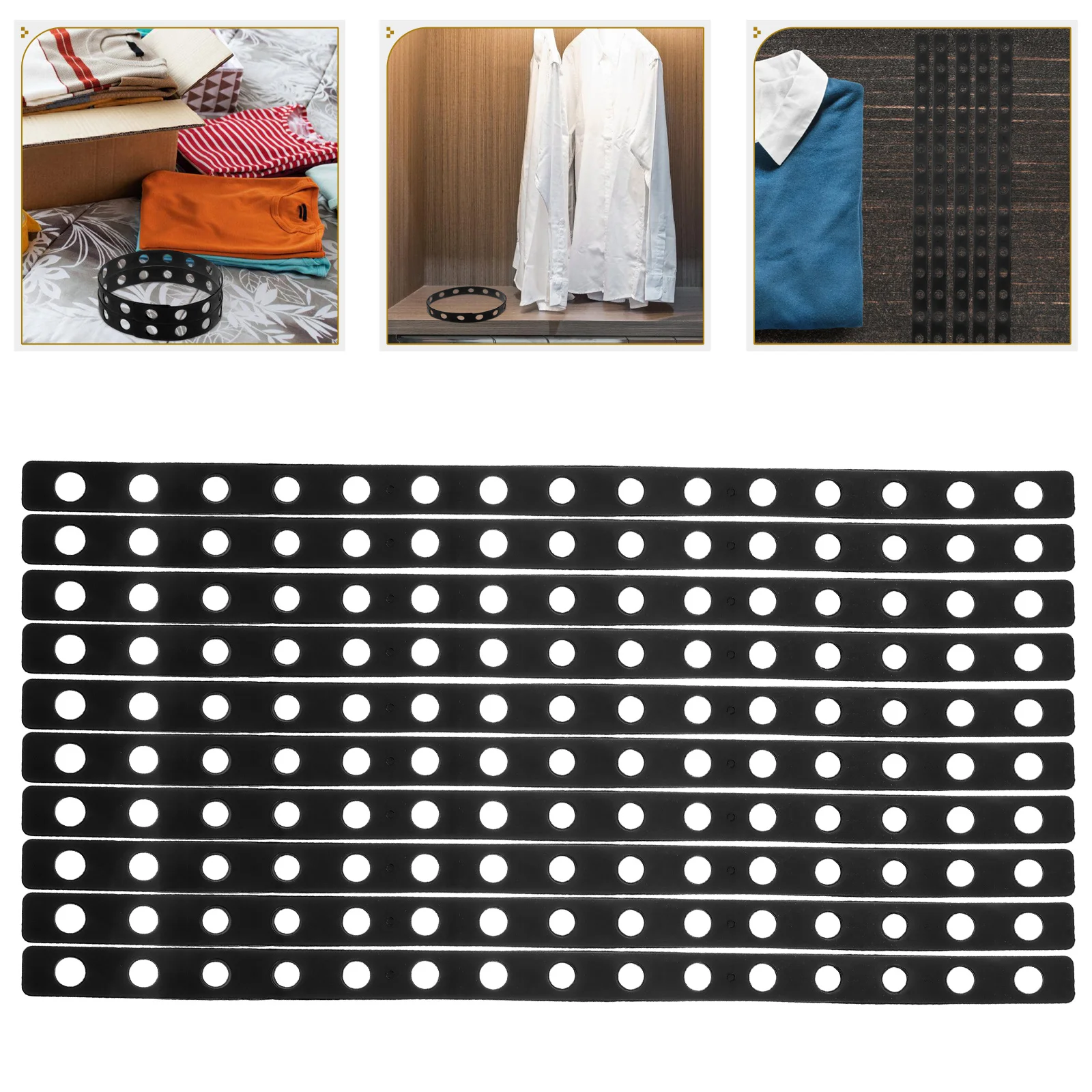12 Pcs Porous Plastic Clothes Hanger Hangers Closet Strips for Organization Display Connecting Clothing Organizer
12 Pcs Porous Plastic Clothes Hanger Hangers Closet Strips for Organization Display Connecting Clothing Organizer