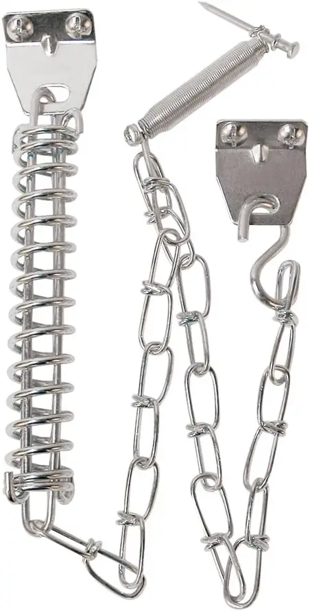 Storm Door Protector Chain and Spring, Zinc Plated, Single Pack
Storm Door Protector Chain and Spring, Zinc Plated, Single Pack
