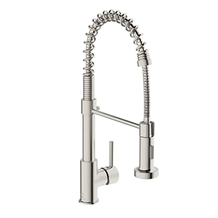 Commercial Kitchen Sink Faucets with Pull Down Sprayer Stainless Steel Dual Function Spray Head Single Handle Spring Faucet in
Commercial Kitchen Sink Faucets with Pull Down Sprayer Stainless Steel Dual Function Spray Head Single Handle Spring Faucet in