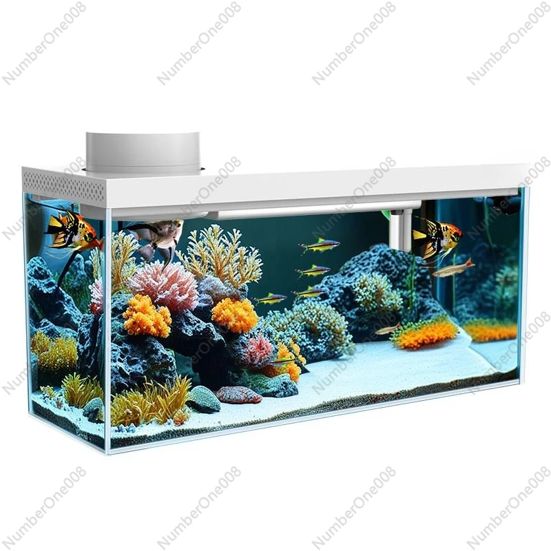Smart Desktop Ecological Aquarium Fish Tank Integrated Machine with Remote Control Light Heater Feeder Filter and Water Pump
Smart Desktop Ecological Aquarium Fish Tank Integrated Machine with Remote Control Light Heater Feeder Filter and Water Pump