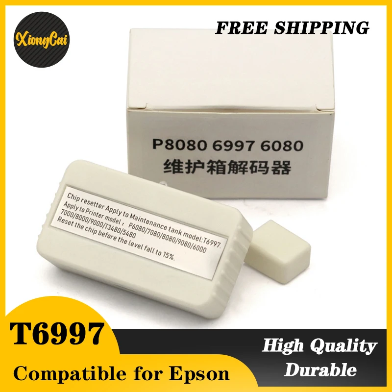 NEW T6997 C13T699700 Maintenance tank chip resetter for Epson surecolor P6000 P7000 P8000 P9000 P6080 waste ink tank chip
NEW T6997 C13T699700 Maintenance tank chip resetter for Epson surecolor P6000 P7000 P8000 P9000 P6080 waste ink tank chip