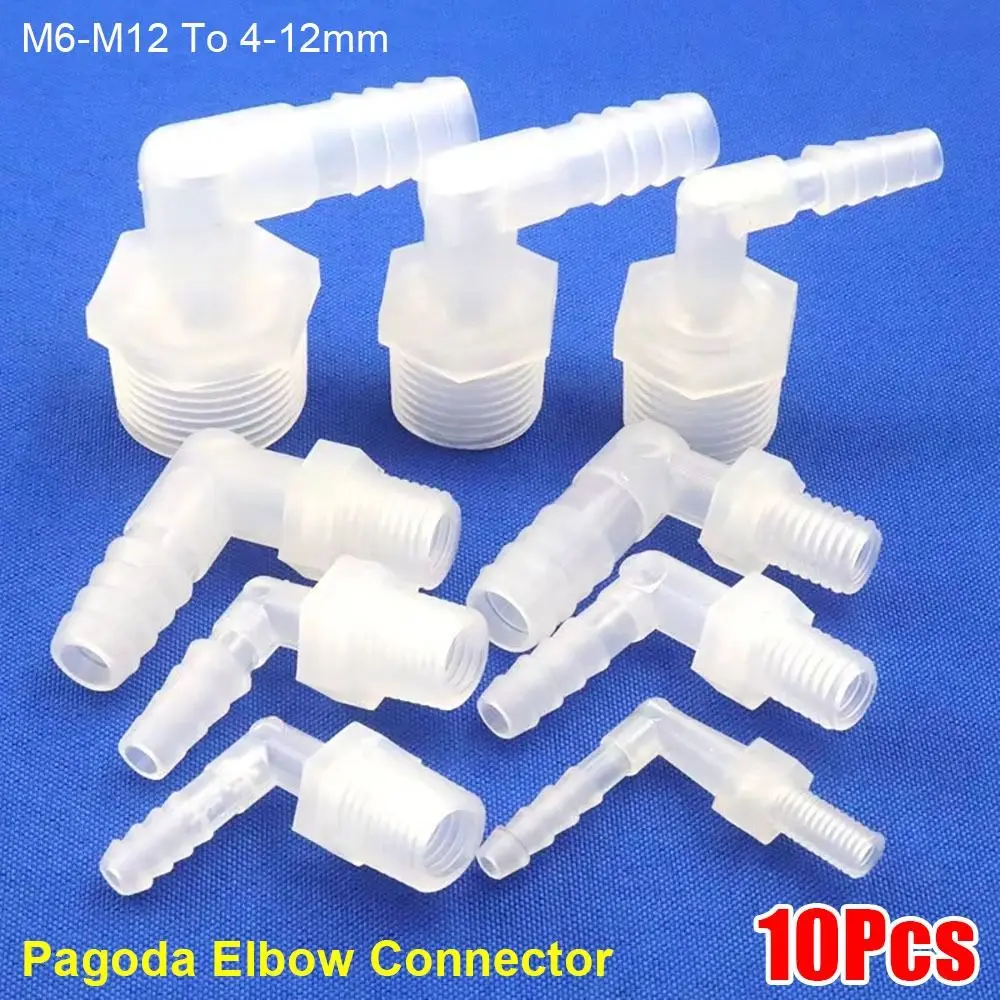 10 шт. M6-M12 до 4-12 мм, коленчатый соединитель Pagoda, полипропиленовый полиэтиленовый пластиковый шланг для воды, мягкие фитинги для шлангов для аквариума, фитинги для аквариума
10 шт. M6-M12 до 4-12 мм, коленчатый соединитель Pagoda, полипропиленовый полиэтиленовый пластиковый шланг для воды, мягкие фитинги для шлангов для аквариума, фитинги для аквариума