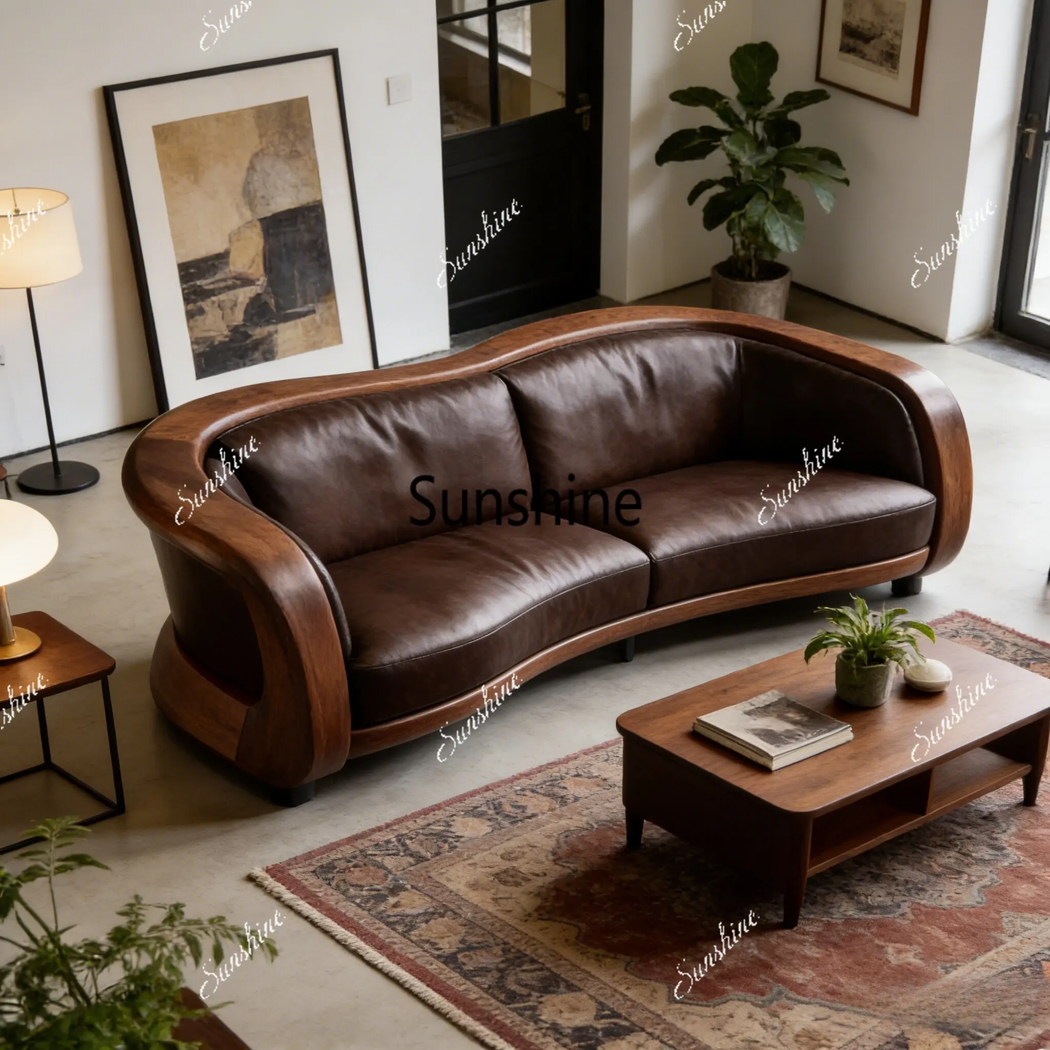 New Chinese-style solid wood modern simple villa living room high-end new straight row three-person sofa
New Chinese-style solid wood modern simple villa living room high-end new straight row three-person sofa