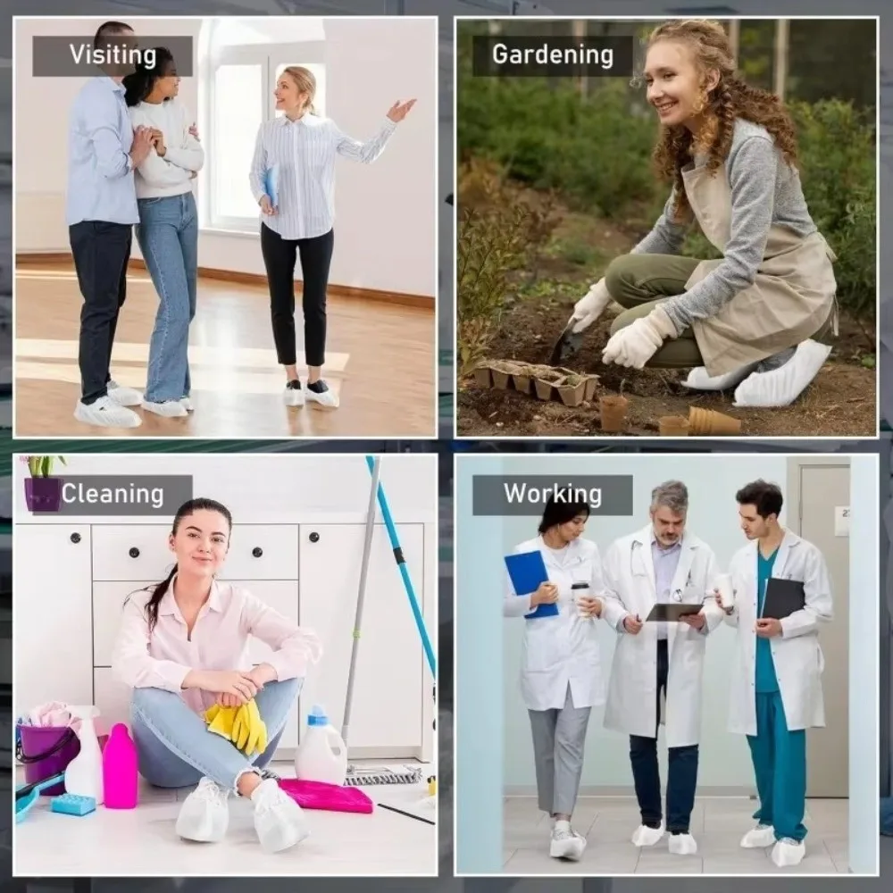 Wear Resistant Disposable Shoe Covers Non-woven Fabric Waterproof Overshoes Dustproof Reusable Anti Slip Boot Cover Protectors
Wear Resistant Disposable Shoe Covers Non-woven Fabric Waterproof Overshoes Dustproof Reusable Anti Slip Boot Cover Protectors