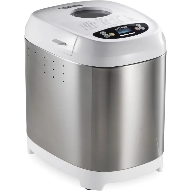 Hamilton Beach Digital Electric Bread Maker Machine Artisan and Gluten-Free, 2 lbs Capacity, 14 Settings, Black and Steel
Hamilton Beach Digital Electric Bread Maker Machine Artisan and Gluten-Free, 2 lbs Capacity, 14 Settings, Black and Steel