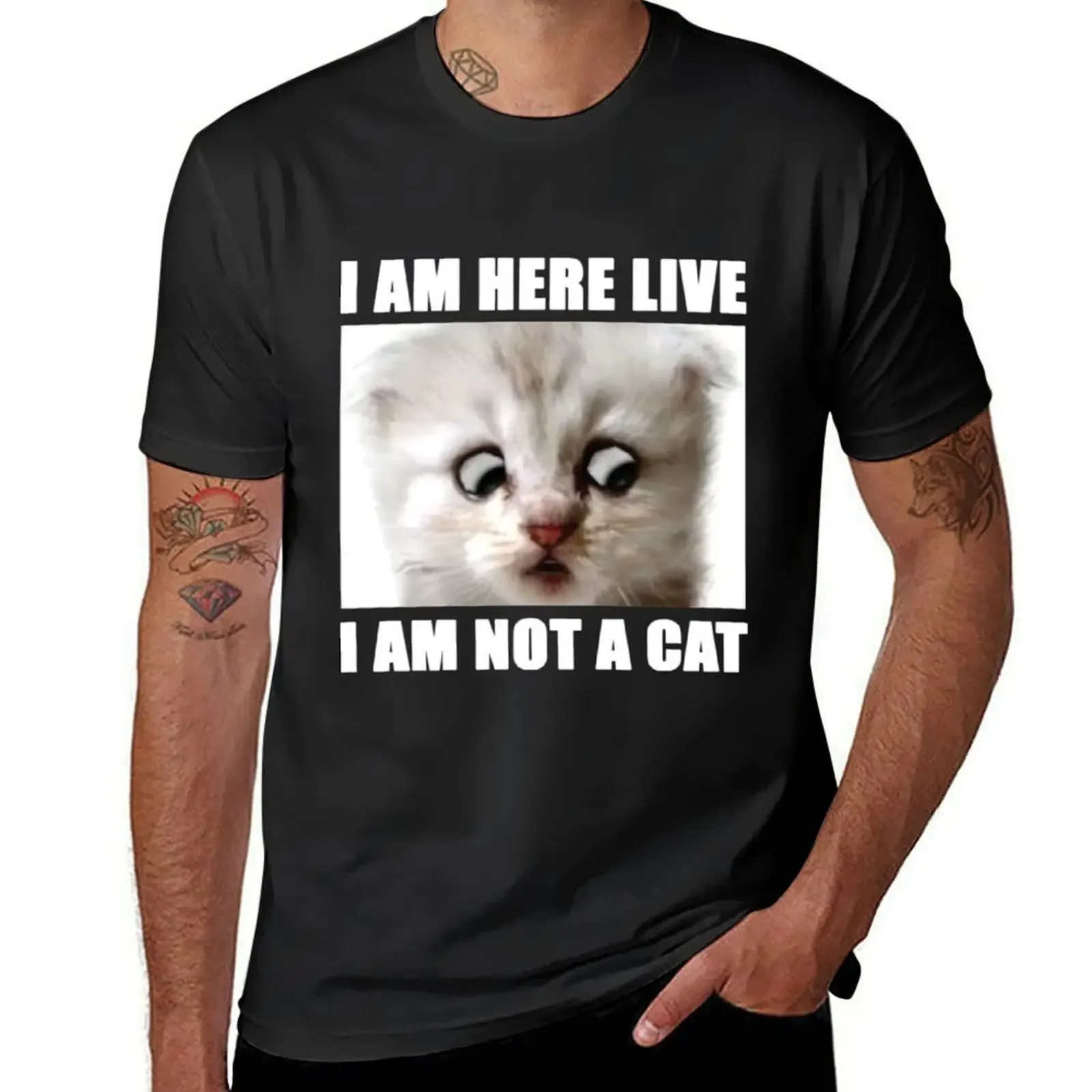 I Am Here Live I Am Not A Cat T-Shirt graphic t shirts plus sizes for a boy sublime tshirts for men
I Am Here Live I Am Not A Cat T-Shirt graphic t shirts plus sizes for a boy sublime tshirts for men