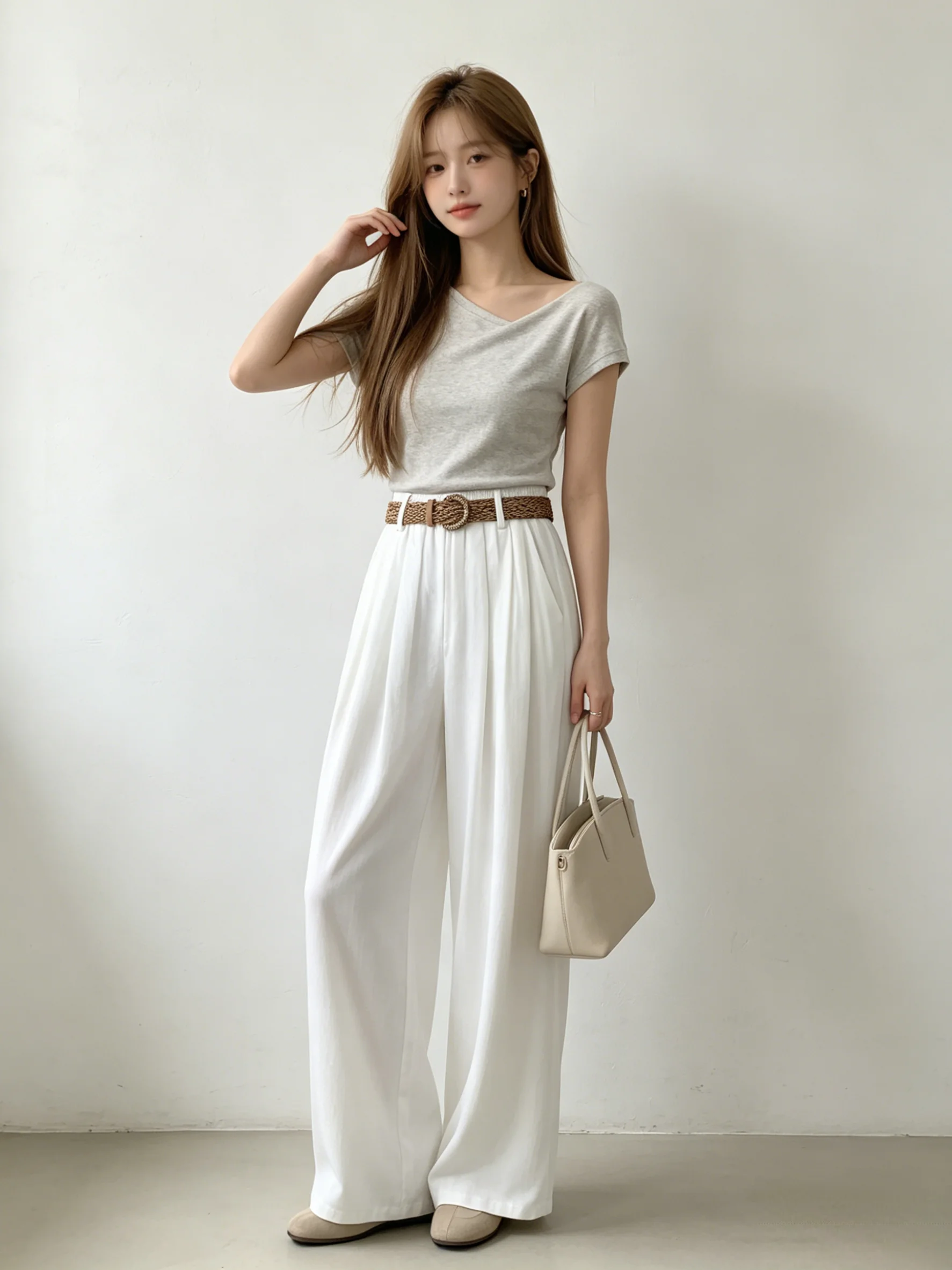 Summer New High Waist Wide Leg Pants Women's Casual Drapey Slimming Long Trousers Korean Style Simple Fashion Breathable Skin...
Summer New High Waist Wide Leg Pants Women's Casual Drapey Slimming Long Trousers Korean Style Simple Fashion Breathable Skin...