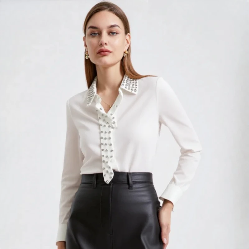 Vintage Women's Blouses Solid Color Shirts Fashion Loose Summer Korean Clothing Long Sleeves Satin Women Top
Vintage Women's Blouses Solid Color Shirts Fashion Loose Summer Korean Clothing Long Sleeves Satin Women Top