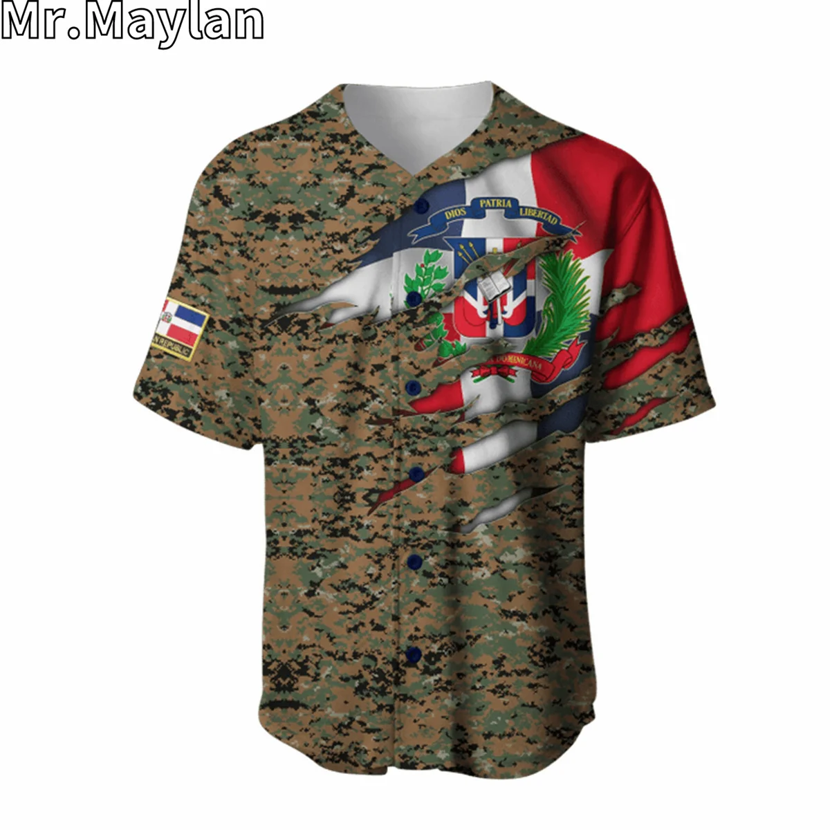 Custom Dominica Camo Flag Symbol Baseball 3D REPUBLIC Jamaica Cuba Jersey Summer Shirt Men's Tops Tee Oversized Streetwear-22
Custom Dominica Camo Flag Symbol Baseball 3D REPUBLIC Jamaica Cuba Jersey Summer Shirt Men's Tops Tee Oversized Streetwear-22