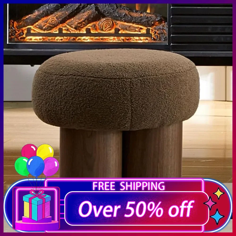 Mushroom Footstool, Cute Ottoman Teddy Boucle Footrest Stool, Upholstered Small Foot Stool for Living Room Entryway, Brown
Mushroom Footstool, Cute Ottoman Teddy Boucle Footrest Stool, Upholstered Small Foot Stool for Living Room Entryway, Brown