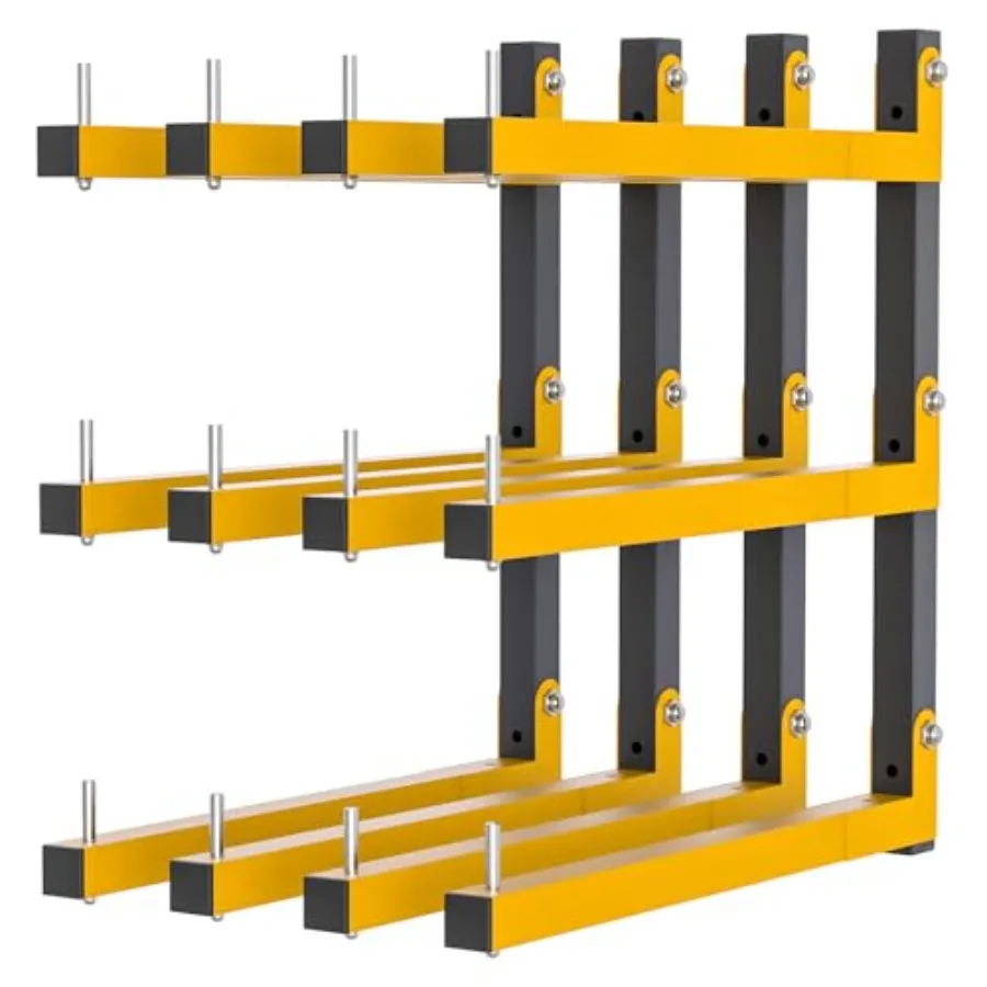 4 PACK Lumber Storage Rack Wall Mount Wood Organizer Storage Racks Heavy Duty Shelf Brackets with 6-Level System 720 LB Sturdy
4 PACK Lumber Storage Rack Wall Mount Wood Organizer Storage Racks Heavy Duty Shelf Brackets with 6-Level System 720 LB Sturdy