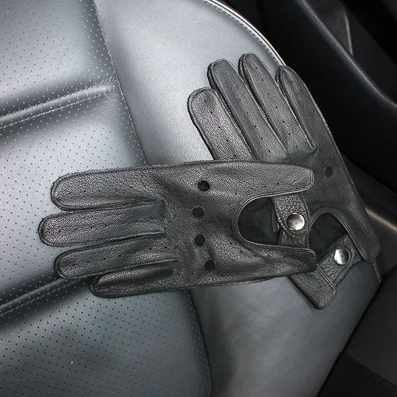 Summer Driving Deerskin Full Finger Leather Gloves for Men's Thin Hollow Unlined Motorcycle Riding Men's Fashion Driver Gloves
Summer Driving Deerskin Full Finger Leather Gloves for Men's Thin Hollow Unlined Motorcycle Riding Men's Fashion Driver Gloves