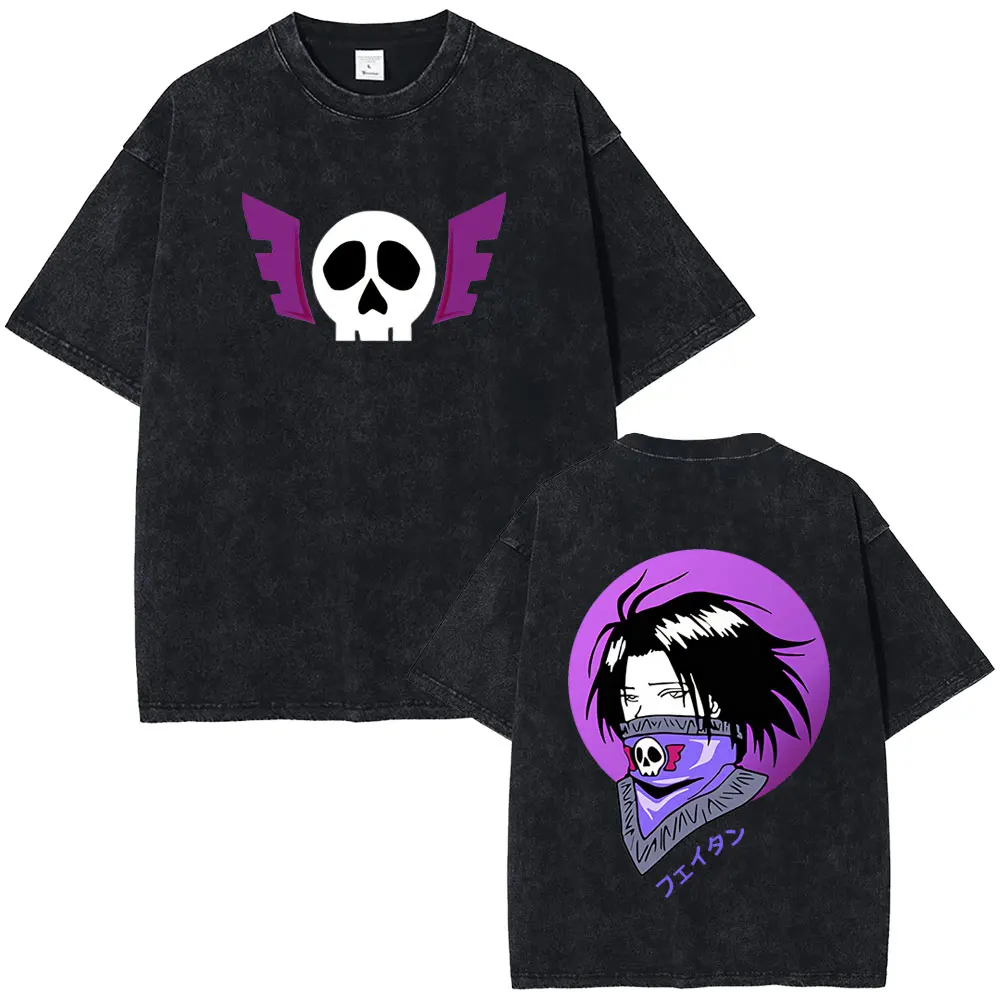 Vintage Washed Anime Hunter X Hunter Feitan Potoo Graphic T-shirt Men Women Manga Oversized Short Sleeve T Shirts 90s Streetwear
Vintage Washed Anime Hunter X Hunter Feitan Potoo Graphic T-shirt Men Women Manga Oversized Short Sleeve T Shirts 90s Streetwear