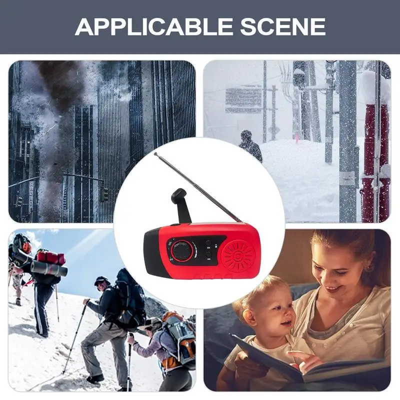 2000MAh Solar Hand Crank Radio Multifunctional FM Weather Radio with LED Flashlight Phone Charger Emergency Radio
2000MAh Solar Hand Crank Radio Multifunctional FM Weather Radio with LED Flashlight Phone Charger Emergency Radio