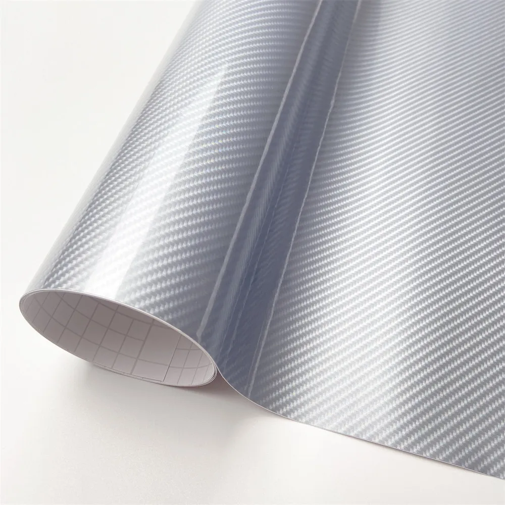 Silver Self-Adhesive 6D Carbon Fiber Vinyl Film for Car Wrapping Auto Styling Hood Roof Decorative Roll Car Tuning Accessories
Silver Self-Adhesive 6D Carbon Fiber Vinyl Film for Car Wrapping Auto Styling Hood Roof Decorative Roll Car Tuning Accessories
