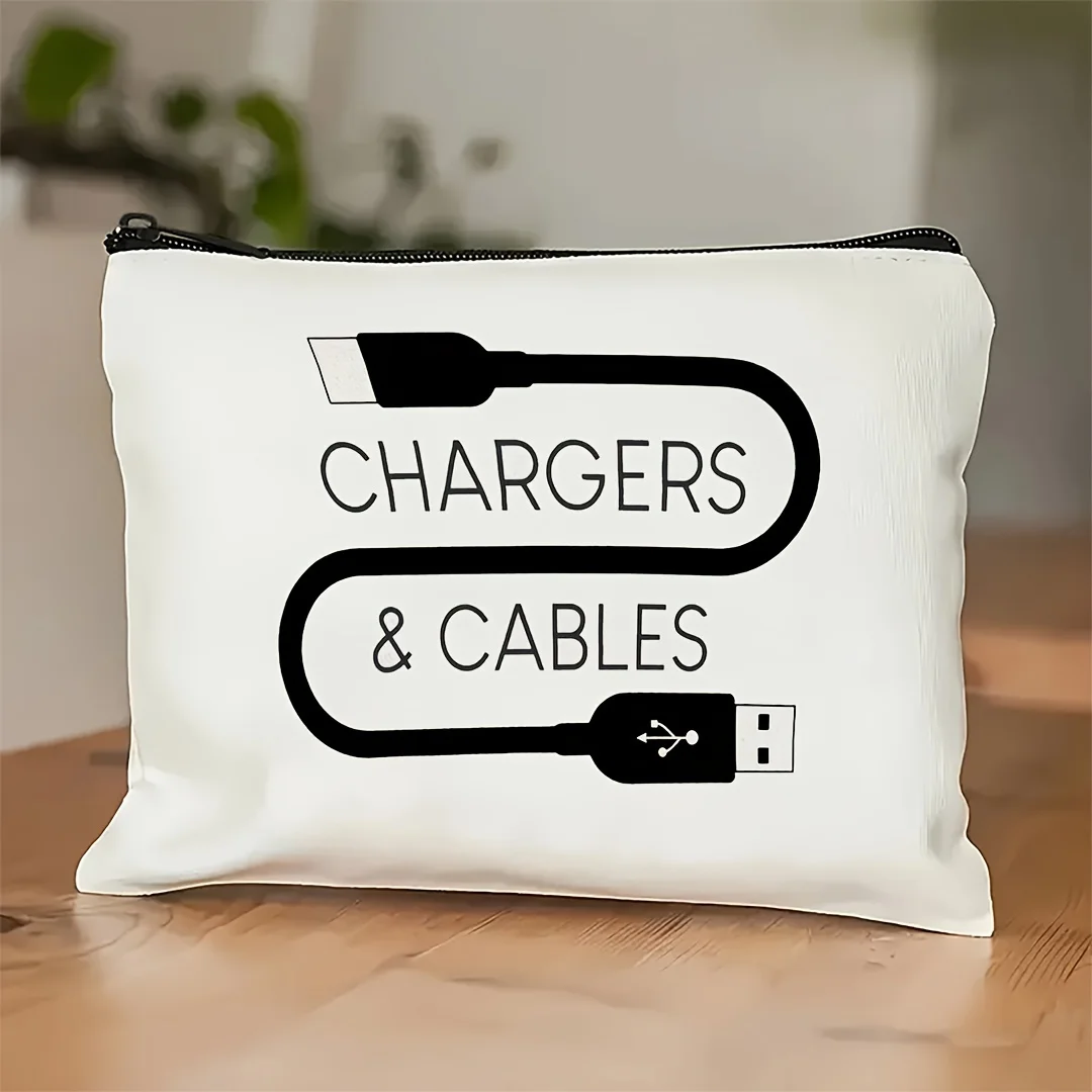 A Multi-functional Charger Themed Makeup Bag - Cute Women's Multi-functional Zipper Pouch, Jewelry Storage Bag
A Multi-functional Charger Themed Makeup Bag - Cute Women's Multi-functional Zipper Pouch, Jewelry Storage Bag