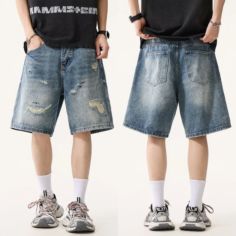 KSTUN Men's Japanese Streetwear Ripped Splatter Print Denim Shorts Summer New Loose Casual Five-Point Jean Shorts Distressed
KSTUN Men's Japanese Streetwear Ripped Splatter Print Denim Shorts Summer New Loose Casual Five-Point Jean Shorts Distressed